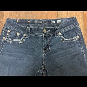 miss me 27 x 31 mid rise easy straight jeans